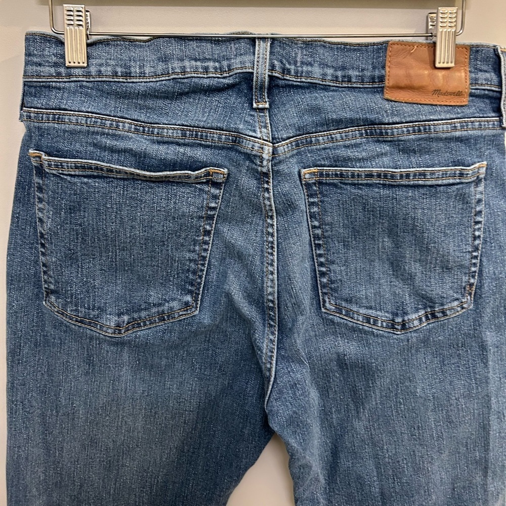 Madewell Men’s slim jeans in light fade Size 32 EUC J0527 - Picture 8 of 9
